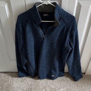 Eddie Bauer Men's Zip-Up Sweater in Navy
